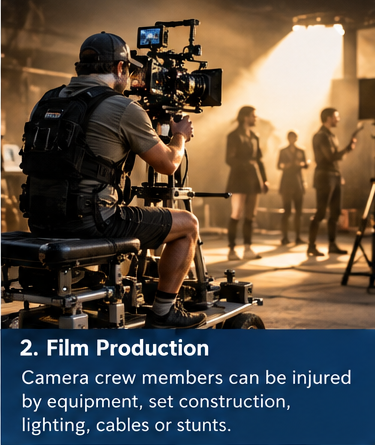 Roslyn cameraman work injury workers comp personal injury Cass & Peters i