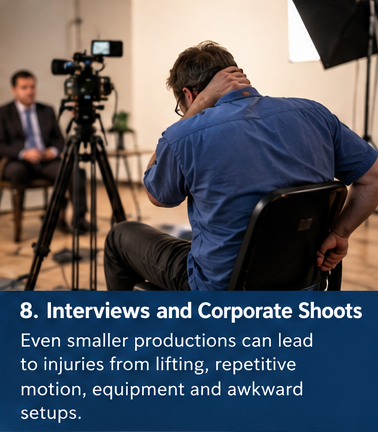 Roslyn cameraman work injury workers comp personal injury Cass & Peters l